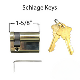 Hoppe 31.5/10 Inactive Keyed 1/2 cylinder - 413110310