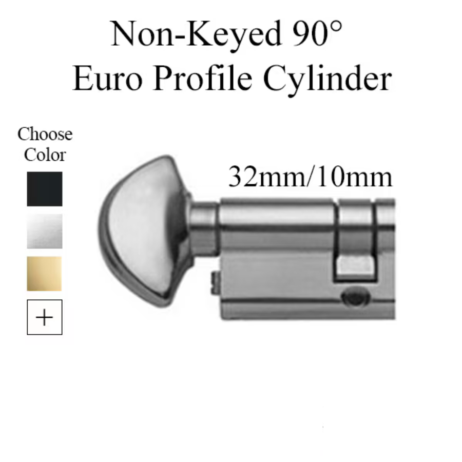 32 / 10 Inactive Non-Keyed 90 Degree Euro Profile Cylinder