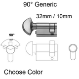 32 / 10 Inactive Non-Keyed 90 Degree Euro Profile Cylinder