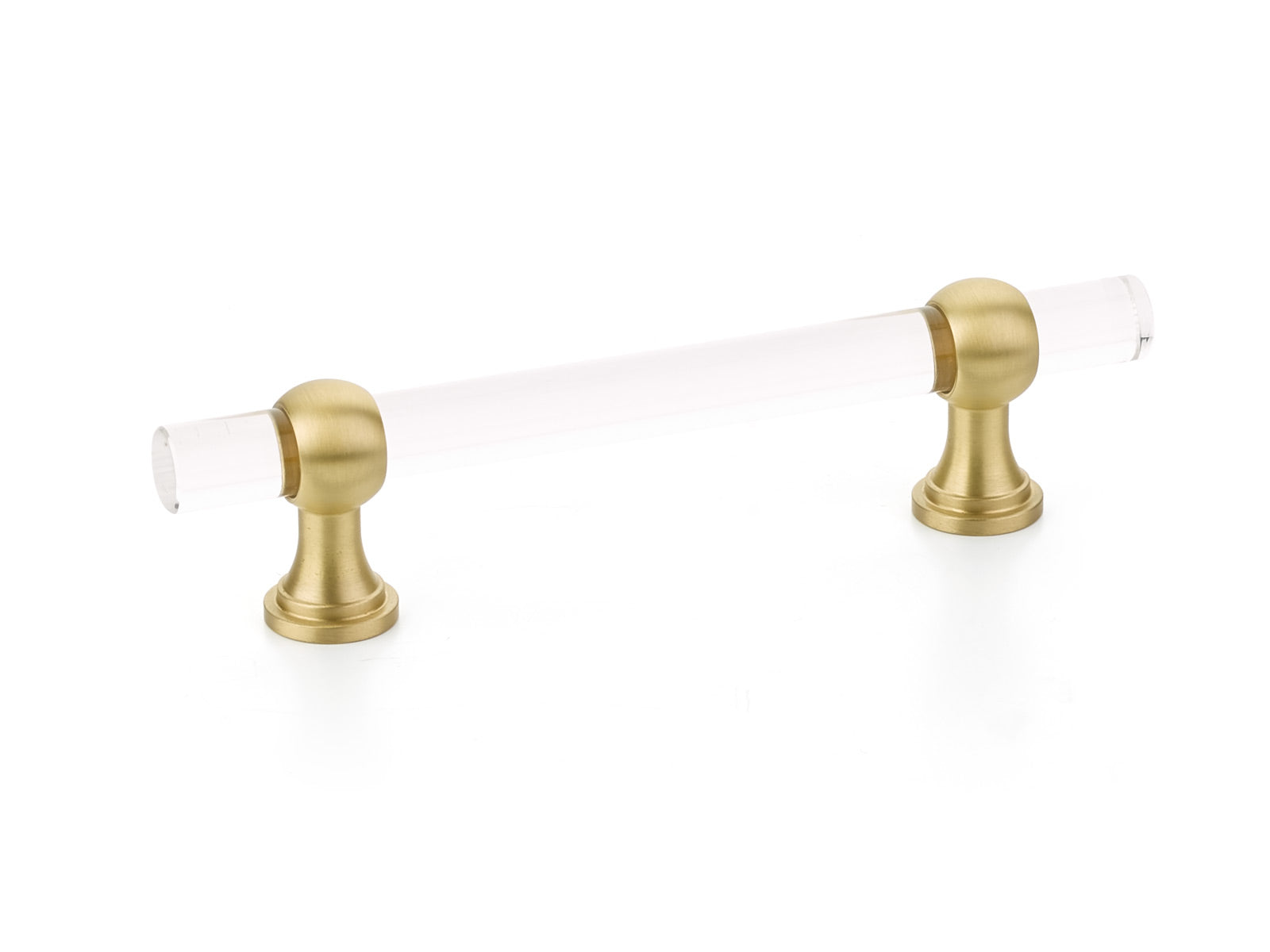 Schaub Lumiere Transitional - Adjustable acrylic bar pull 4" cc & 6" cc