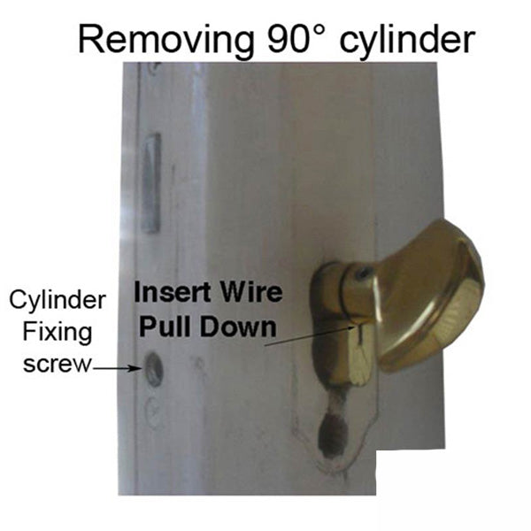 45.5 / 45.5 New Style HOPPE Non-Logo Active 90 Keyed Profile Cylinder Lock Hoppe- 414545010