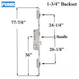 16MM FUHR HOOK VERSION 3-POINT LOCK, 1-3/4