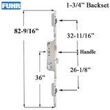 16mm FUHR hook 45/92, BH 26-1/8, TH 32-3/4 Door 82-9/16" - SS