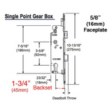 Fuhr Mortise Lock, Single Point - See Replacement Options