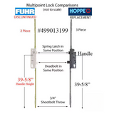 76-1/4 inch Shootbolt, 39-1/2 inch Handle Height 35mm backset - See Replacement Option