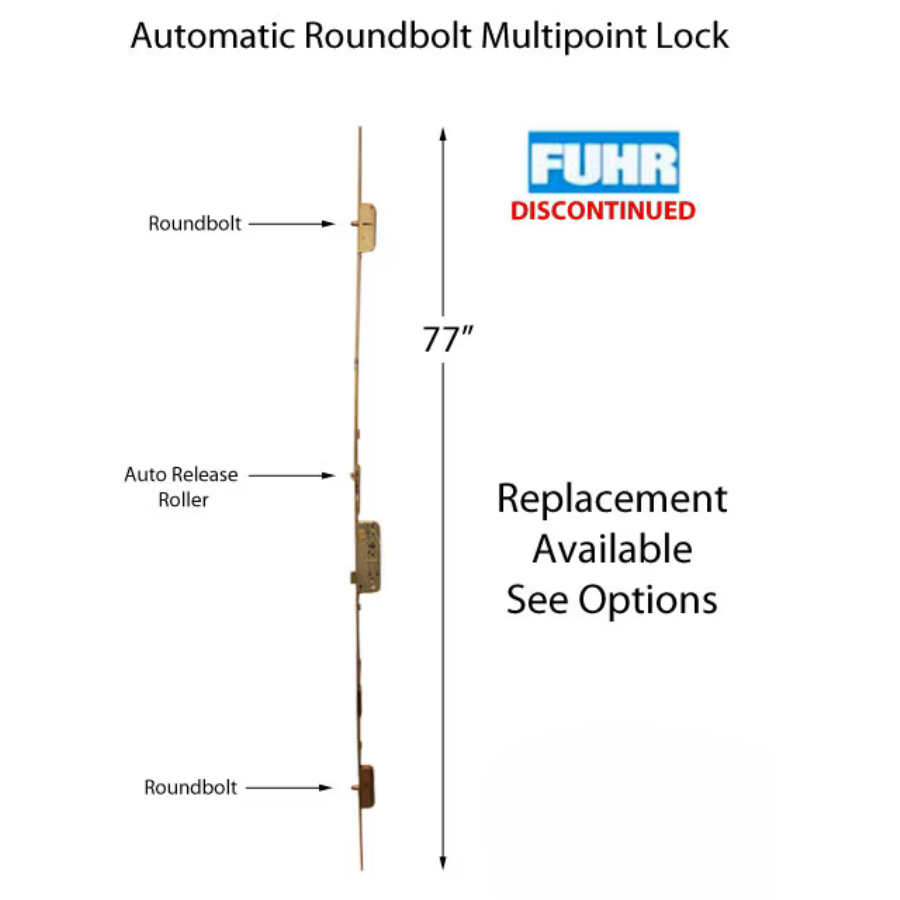 Fuhr 77 inch Automatic Roundbolt Multipoint Lock - See Replacement Option
