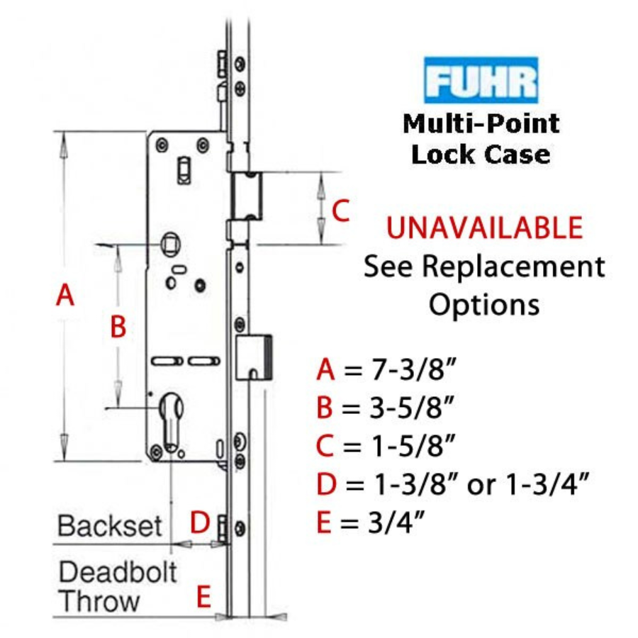 Fuhr/Caradco Roller/Shoot Version, Active 35-1/2 inch Handle Height - See Replacement Option