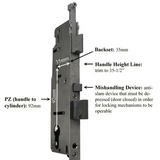 HOPPE REPLACEMENT FOR FUHR / CARADCO 5-POINT MULTIPOINT LOCK - 77 IN. ACTIVE
