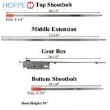HOPPE Replacement for FUHR / Caradco 5-Point Multipoint Lock - 93 in. Active