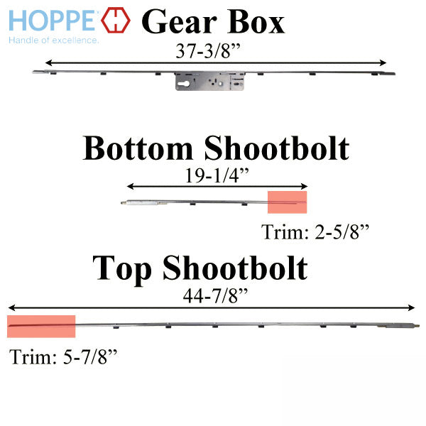 HOPPE Replacement for FUHR / Caradco Multipoint Lock - 93 in. Inactive