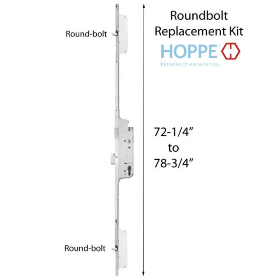 REPLACEMENT KIT FOR 77 INCH AUTOMATIC ROUNDBOLT MULTIPOINT LOCK