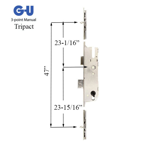 G-U TRIPACT EUROPA ACTIVE MULTIPOINT LOCK WITH TONGUES