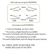 3070 Trilennium Multipoint Lock 6-8 Door Left - Choose Finish