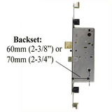 Active Concealed Rod Version 60mm Mortise Lock - Square Face