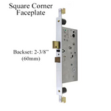 Active Concealed Rod Version 60mm Mortise Lock - Square Face