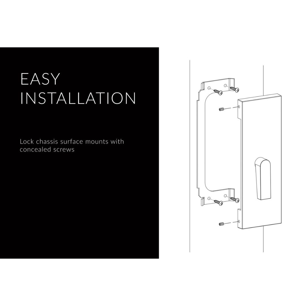 Emtek 222201 Modern Rectangular Barn Door Privacy Locks
