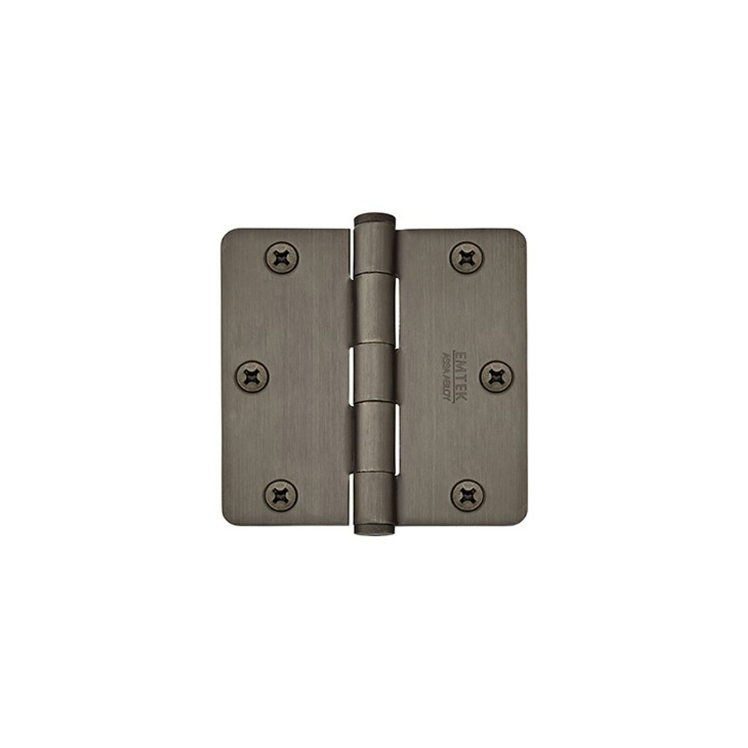 Emtek 96223 Heavy Duty Hinges (Pair), 3-1/2" x 3-1/2" with 1/4" Radius Corners