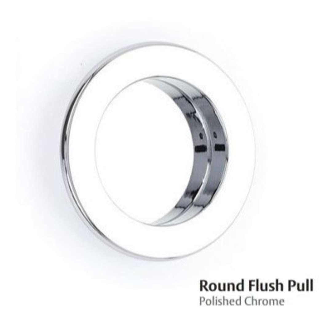 Emtek 2211 Round Brass Flush Pulls (2-1/2" Diameter)