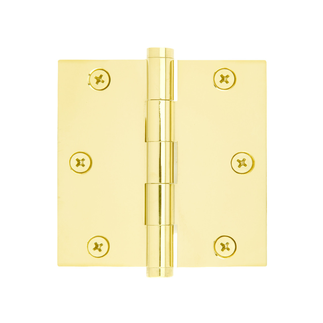 Emtek 96113 Residential Duty Hinges (Pair), 3-1/2" x 3-1/2" with Square Corners