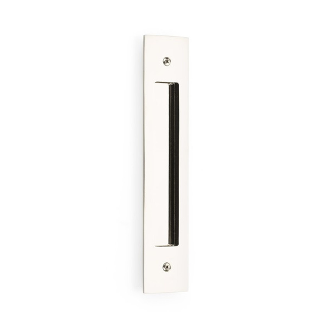 Emtek 221710 MODERN RECTANGULAR FLUSH PULLS With 2" x 10" Overall For 8" C-to-C Door Pull