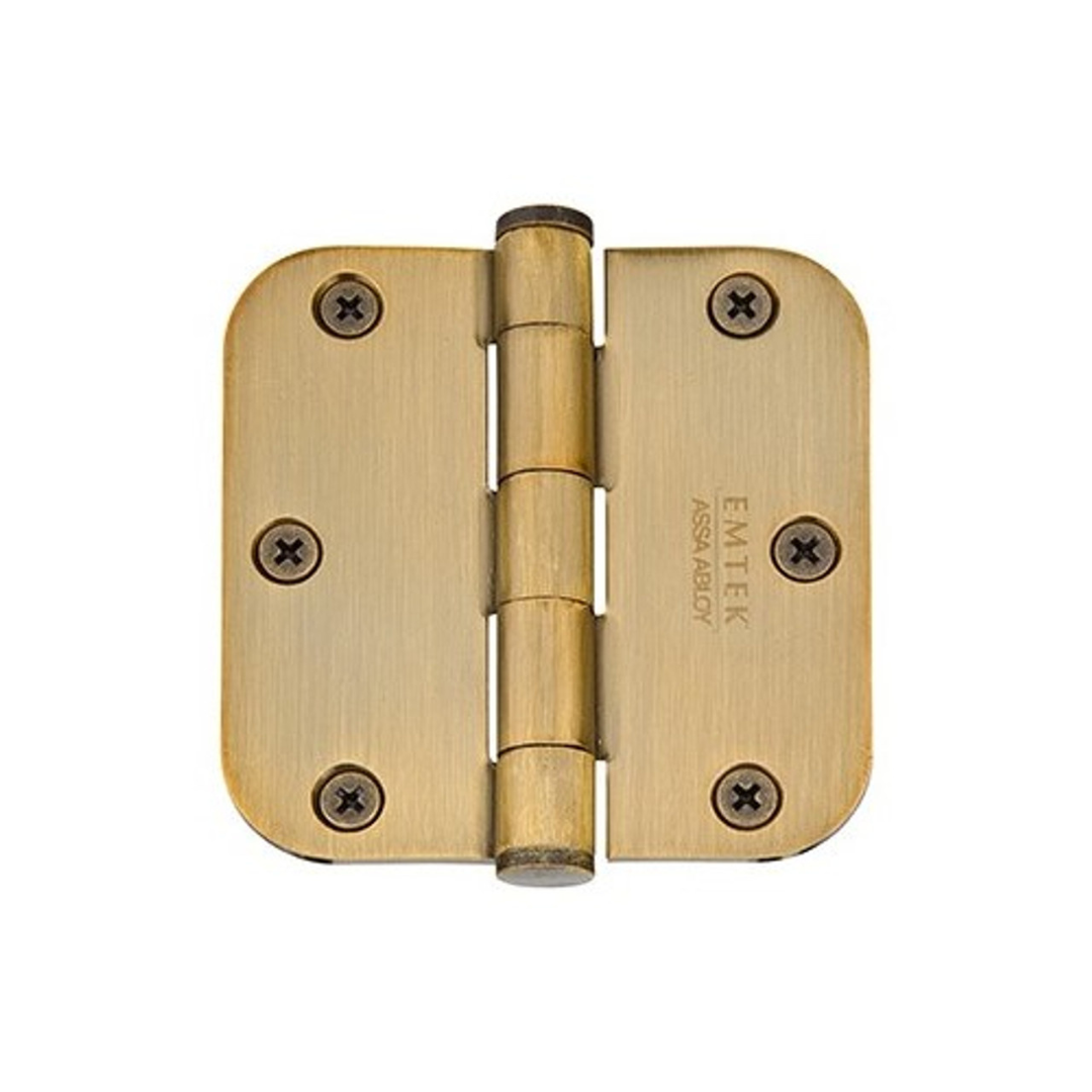 Emtek 96133 Residential Duty Hinges (Pair), 3-1/2" x 3-1/2" with 5/8" Radius Corners
