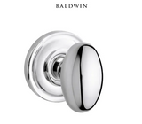Baldwin 5025 Passage Door Knob Set with 5048 Rose from the Estate Collection