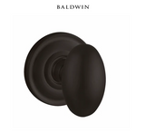 Baldwin 5025 Passage Door Knob Set with 5048 Rose from the Estate Collection