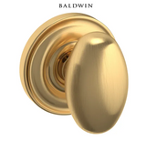 Baldwin 5025 Passage Door Knob Set with 5048 Rose from the Estate Collection