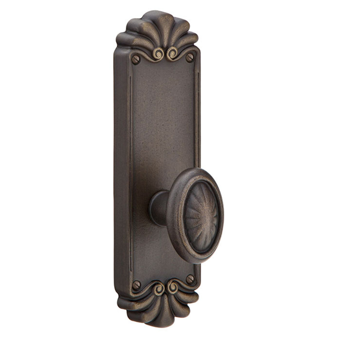 Emtek 6202 Tuscany #16 8-1/4" Non-Keyed Sideplate Lockset, Privacy - Lost Wax Cast Bronze Tubular