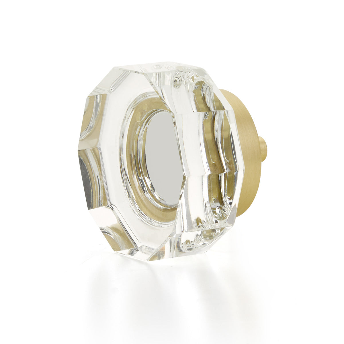 Schaub City Lights - Glass knobs with Brass Base