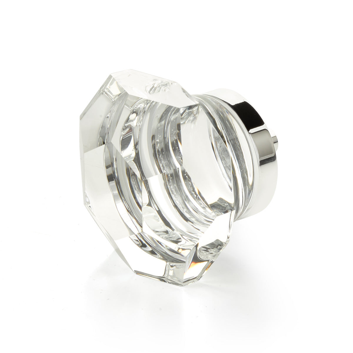 Schaub City Lights - Glass knobs with Brass Base