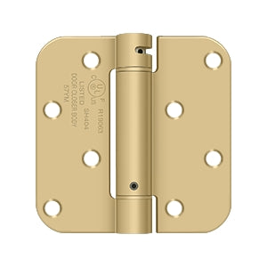 4" x 4" x 5/8" Spring Hinge Benchmark, UL Listed