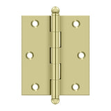 3" x 2-1/2" Hinge, w/ Ball Tips