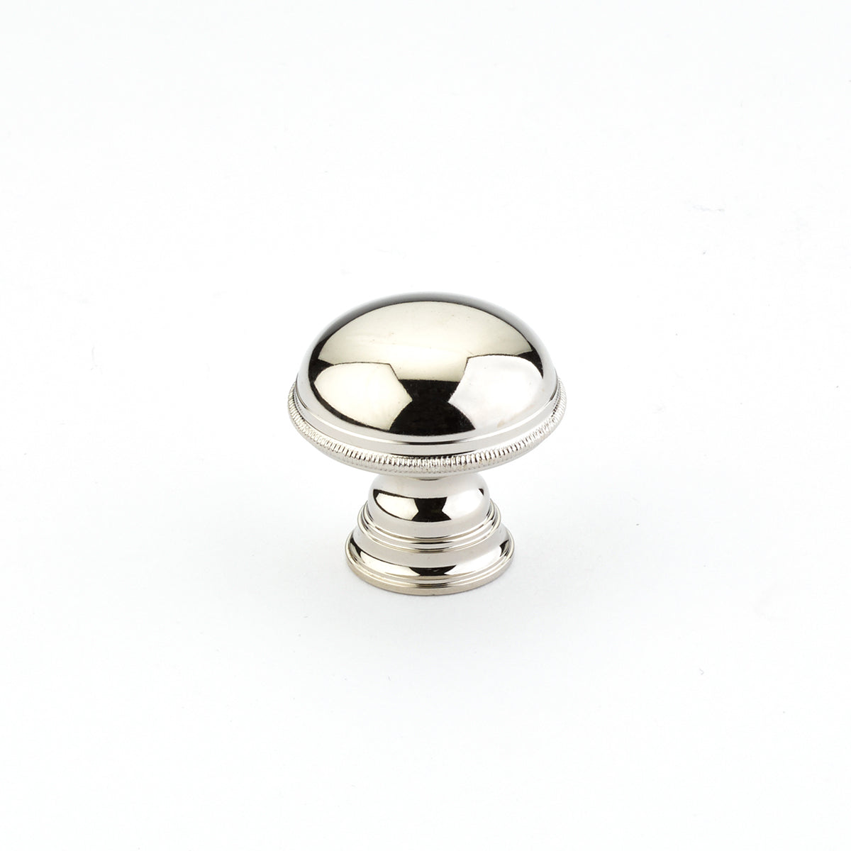 Schaub Atherton Knob, Plain Knurled Edges - 1-1/4"