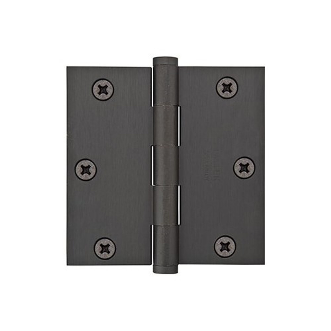 Emtek 96113 Residential Duty Hinges (Pair), 3-1/2" x 3-1/2" with Square Corners