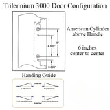 3070 Trilennium Multipoint Lock for 6 Feet 8 Inch Doors No Strike Plates