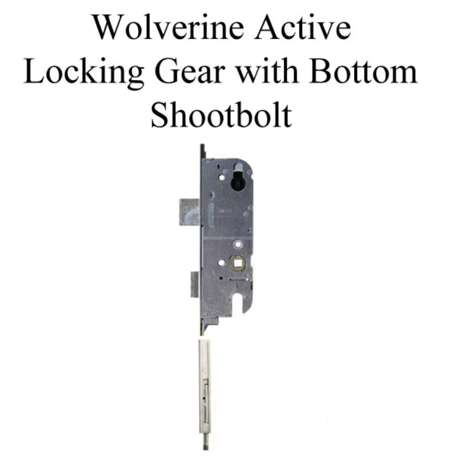 WOLVERINE ACTIVE 45/92 NEW BREED SHOOTBOLT DOOR LOCK- SILVER FERGUARD