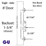 G-U EAGLE NEW BREED MULTIPOINT LOCK KIT WITH LATCHBOLTS 8-0 DOOR