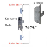 16MM SECURY SH2 RHINO WITH RADIUS ENDS AND ANTI-SLAM DEVICE FOR LATCH, 45/92, 8'-0" DOORS