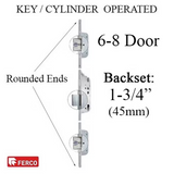 SECURY AUTOMATIC MULTIPOINT LOCK, KEY OPERATED, 45/92 GEAR DRIVEN 6-8 DOOR