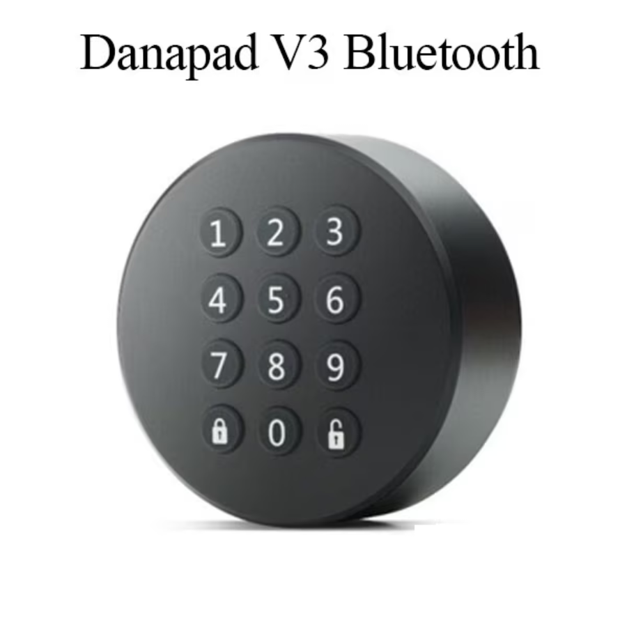 DANAPAD V3 PUSHBUTTON SMART LOCK BLUETOOTH COMPANION - BLACK