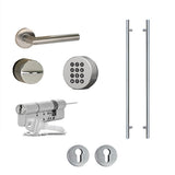 DanaPad V3 Pushbutton Smart Lock Bluetooth Companion - Satin Chrome