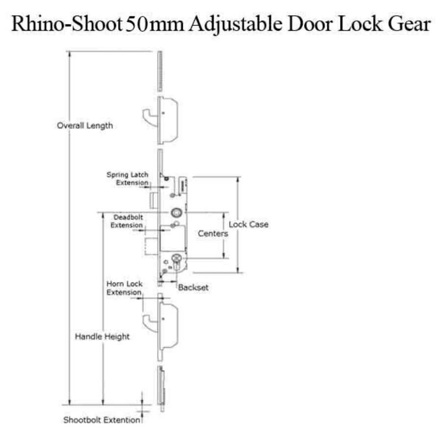 G/U RHINO ACTIVE 50/92 EUROPA, 3 POINT HOOK / SHOOTBOLT