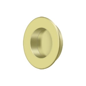 Flush Pull, Round, HD, 1-7/8", Solid Brass