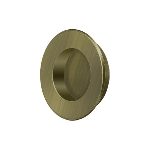 Flush Pull, Round, HD, 1-7/8", Solid Brass