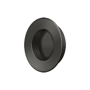 Flush Pull, Round, HD, 1-7/8", Solid Brass