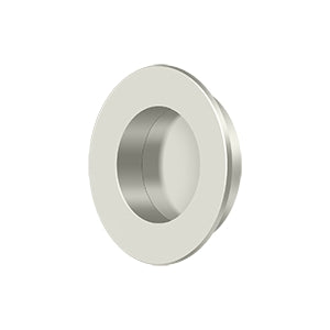 Flush Pull, Round, HD, 1-7/8", Solid Brass