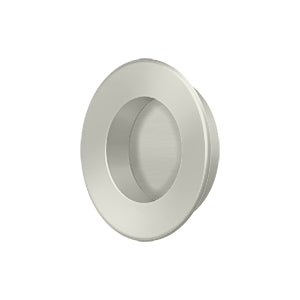 Flush Pull, Round, HD, 1-7/8", Solid Brass