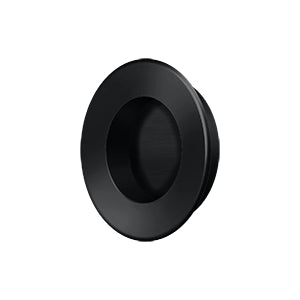 Flush Pull, Round, HD, 1-7/8", Solid Brass