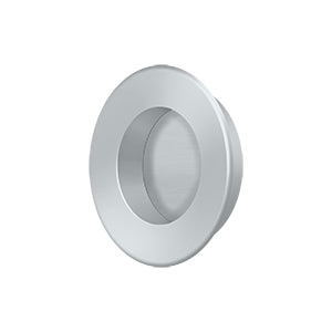 Flush Pull, Round, HD, 1-7/8", Solid Brass